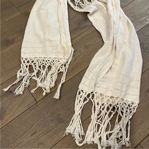 Caravana cotton gauze knotted scarf wrap